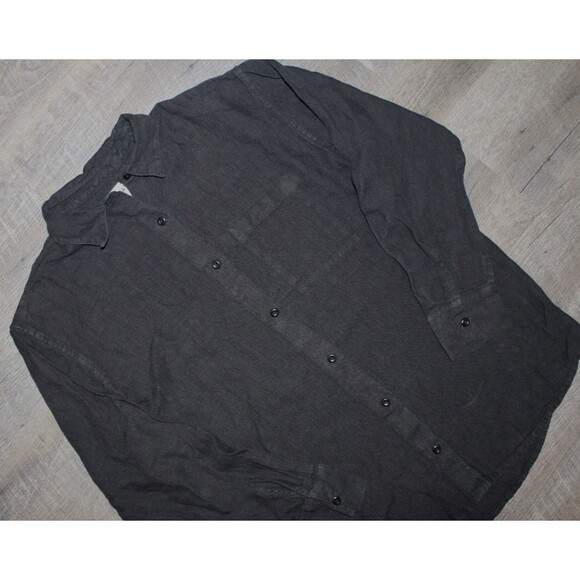 Mate The Label 100% Organic Linen Oversized Button Up Long Sleeve Black NEW SZ S - Picture 4 of 7